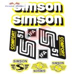   Simson komplett matrica szett S51 Comfort sárga 22X30cm Lengyel