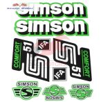   Simson komplett matrica szett S51 Comfort zöld 22X30cm Lengyel