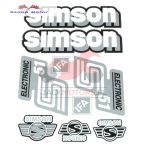   Simson komplett matrica szett S51 Electronic szürke 22X30cm Lengyel