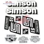   Simson komplett matrica szett S51 Electronic ezüst-fehér 22X30cm Lengyel