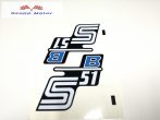 Simson S51 B kék oldaldekni matrica párban Lengyel