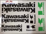Kawasaki Matrica szett zöld fekete
