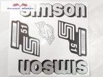 Simson komplett matrica szett S51 Enduro ezüst