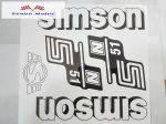 Simson komplett matrica szett S51N fehér
