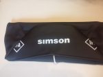   Simson Enduro bordás ragasztott fekete üléshuzat (Simson felirattal)