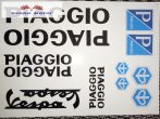 Matrica szett Piaggio fekete 24x34 cm