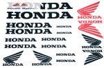 Matrica szett Honda fekete 24x34 cm