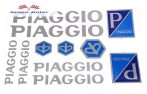 Matrica szett Piaggio ezüst dombornyomott 17x25mm