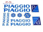 Matrica szett Piaggio kék 17x25mm