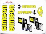 Simson komplett matrica szett S51B sárga