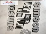 Simson komplett matrica szett S50N ezüst