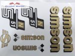 Simson komplett matrica szett S51N arany