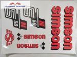 Simson komplett matrica szett S50N piros